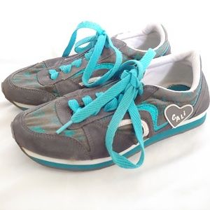 Skechers Gray Blue White Sneakers